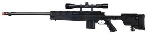 WellFire VSR-10 Bolt Action Airsoft Sniper Rifle w/ Scope, Black