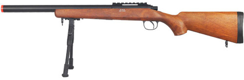 Well VSR-10 Bolt Action Airsoft Sniper Rifle w/ Bipod & Fixed Stock, Wood