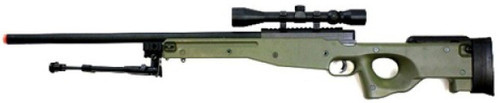 WellFire MK96 AWP Bolt Action Airsoft Sniper Rifle w/ Scope, OD Green