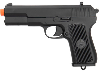 Double Bell TT-33 Spring Airsoft Pistol Metal Body, Black