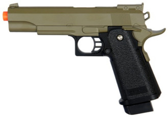 UK Arms G6 Metal Spring Powered Airsoft Pistol, OD Green