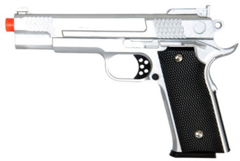UK Arms G20 Metal Spring Airsoft Pistol, Silver