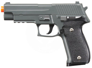 Galaxy G26 Metal P226 Spring Airsoft Pistol, Gray