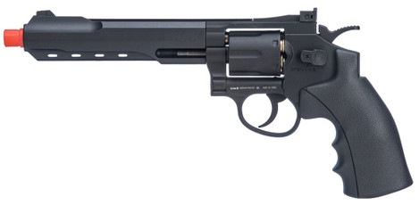 WellFire G296C 12.2" CO2 Swing Out Airsoft Revolver, Black