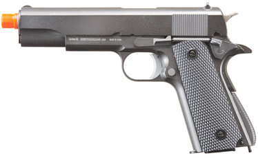 WellFire 1911 CO2 Blowback Airsoft Pistol, Gun Metal Gray