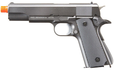 WellFire 1911 CO2 Blowback Airsoft Pistol, Gun Metal Gray