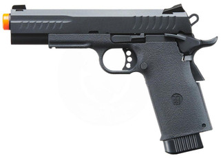 KJW Metal Slide KP-08 1911 CO2 GBB Airsoft Pistol, Black