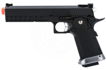 KJW Xcelerator 6" Hi-CAPA CO2 Gas Blowback Airsoft Pistol, Black
