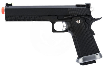 KJW Xcelerator 6" Hi-CAPA CO2 Gas Blowback Airsoft Pistol, Black