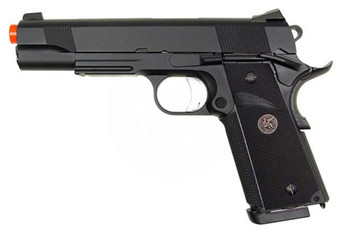 KJW KP07 M1911 Full Metal Tokyo Marui System CO2 Blowback Airsoft Pistol, Black