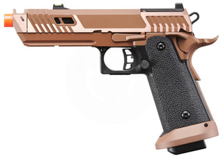 KLI Sahara Viper CO2 GBB Airsoft Pistol w/ 3PC Adapter Plates, Bronze