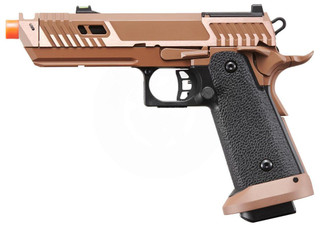 KLI Sahara Viper CO2 GBB Airsoft Pistol w/ 3PC Adapter Plates, Bronze
