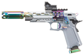 Custom Niji 5.1 Hi-Capa Gas Blowback Airsoft Pistol, Gray/Black