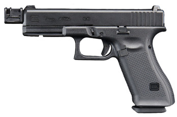 Dr. Gearbox Custom Glock 17 Gen 5 "LAWMAN" Gas Blowback Airsoft Pistol, Black