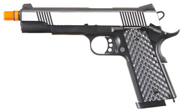Raven 1911 MEU Gas Blowback Airsoft Pistol, Black/Silver