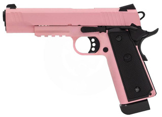 Raven Railed R14 Hi-Capa GBB Airsoft Pistol, Pink
