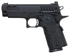 Army Armament R607 Hi-Capa 5.1 Gas Blowback Airsoft Pistol, Black