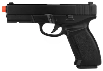 HFC Full Metal Dark Hawk Gas Blowback Airsoft Pistol, Black