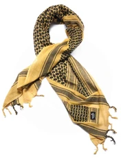 Lancer Tactical Multi-Purpose Shemagh Face Head Wrap, Yellow/Black 