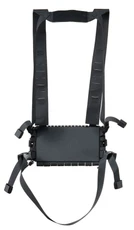 Lancer Tactical Laser Cut ARC Placard Chest Rig Set, Black
