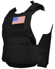 Lancer Tactical Airsoft Adjustable American Plate Carrier, Black