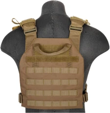 Lancer Tactical Nylon QR Lightweight Tactical Vest, Khaki