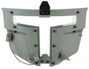 Airsoft Megastore Armory T-shaped Windowed Attachment Face Mask For Bump Helmets, OD Green