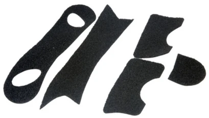 Lancer Tactical Airsoft PJ Helmet DIY Hook and Loop Sticker Kit, Black