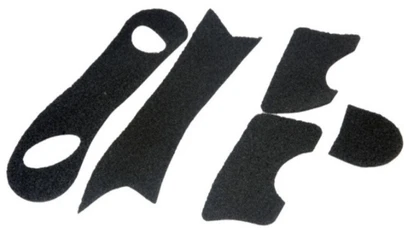 Lancer Tactical Airsoft PJ Helmet DIY Hook and Loop Sticker Kit, Black