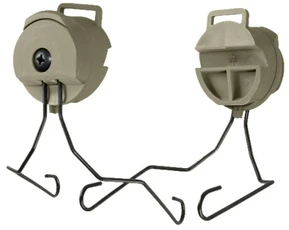 Lancer Tactical Airsoft MSA Headset Helmet Rail Adapter, Foliage Green