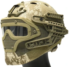G-Force G4 System 1000D Nylon Bump Helmet w/ Goggles, Desert Digital