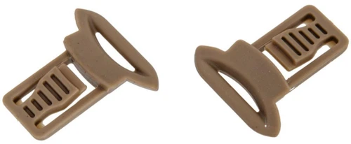 Lancer Tactical 15mm Goggle Swivel Clips, Dark Earth