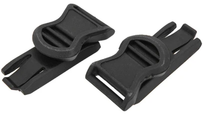 Lancer Tactical 19mm Goggle Swivel Clips, Black