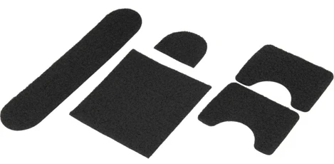 Lancer Tactical Airsoft MICH Helmet DIY Hook and Loop Sticker Kit, Black