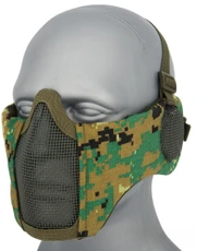 Sentinel Gears Tactical Elite Face and Ear Protective Mask, Woodland Digital