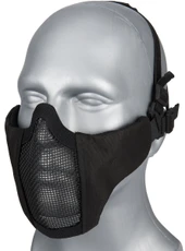 G-Force Low Carbon Steel Mesh 1000D Nylon Lower Face Mask, Black