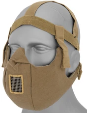 UK Arms Airsoft Tactical V5 Conquerors Half Face Mask, Tan
