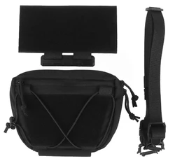 Code 11 Gear Drop Pouch w/ Shoulder Strap Quick Release Rail, Black