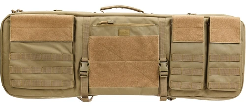 Lancer Tactical 1000D Nylon 3-Way Carry 35" Double Rifle Gun Bag, Tan