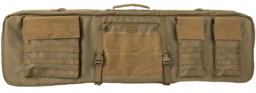 Lancer Tactical 1000D Nylon 3-Way Carry 43" Double Rifle Gun Bag, Tan