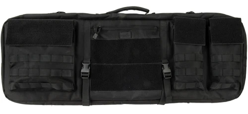 Lancer Tactical 1000D Nylon 3-Way Carry 35" Double Rifle Gun Bag, Black