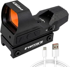 Raptors Airsoft Rechargeable Red Dot, Black