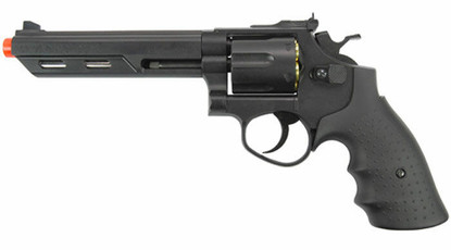 HFC HG-133 Savaging Bull 6 Barrel Gas Revolver, Black