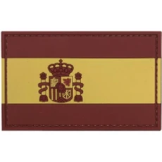 Spanish Flag Full Color PVC Patch, Red/Yellow