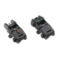 Golden Eagle Fiber Optic Flip Up Sight Set, Black