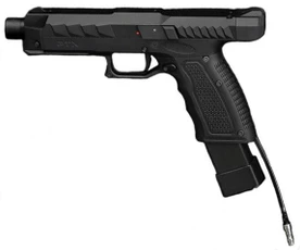 Gate PTX Airsoft Pistol w/ PULSAR S2 HPA Engine, Black
