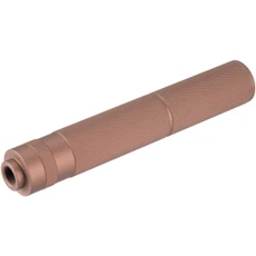 Lancer Tactical Aluminum 195mm Knurled Mock Suppressor, Coyote Brown