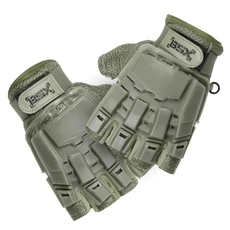 HK Army BSX Half Finger Gloves, Olive