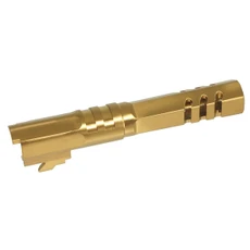 Atlas Custom Works Stainless Steel Hexagon Outer Barrel for Tokyo Marui Hi-Capa 4.3 GBB, Gold