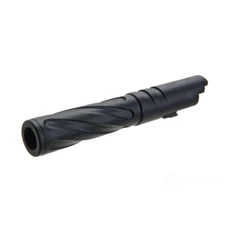 Atlas Custom Works Tornado Aluminum Outer Barrel for TM Hi-Capa 4.3 GBB Pistols, Black